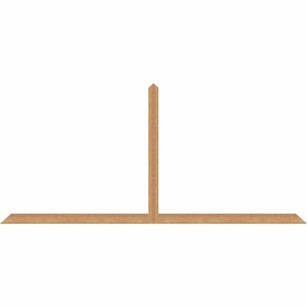 Ekena Millwork Portland Timber Gable Bracket, Western Red Cedar, 108"W x 49"H x 1 1/2"D x 3 1/2"F, 11/12 Pitch GBW108X49X0204POR00SWR - main